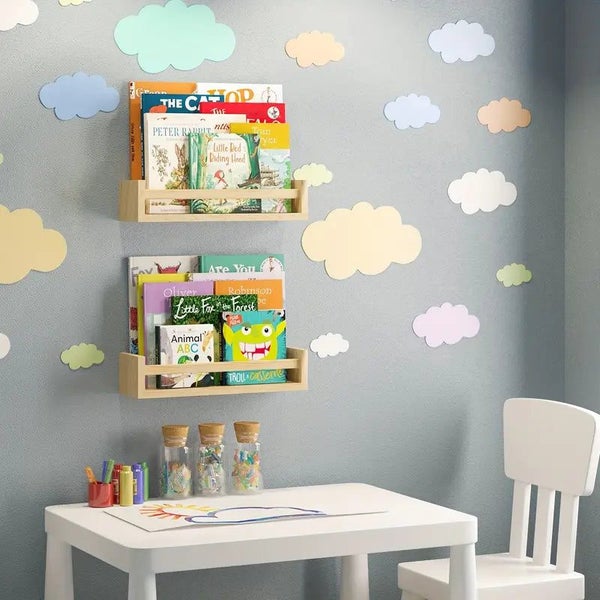 NNETM Chic Hanging Book Shelf: Elevate Your Book Display Carousel 6