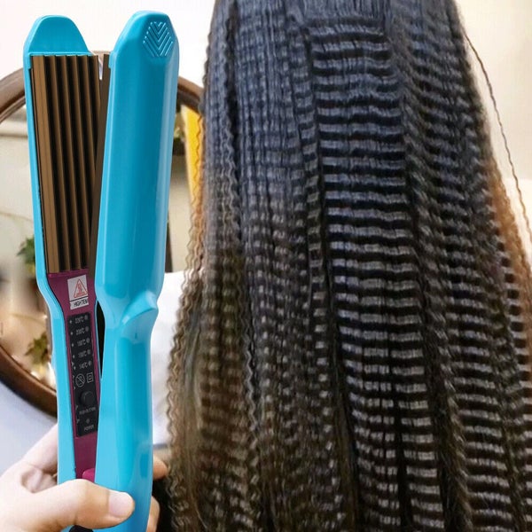 Salon Hair Curler Ceramic Crimper Wave Curling Iron Wand Perm Wet & Dry Styling Carousel 2
