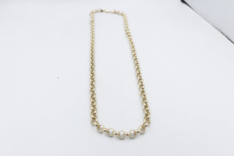 9ct Gold Round Belcher Chain B4 5CHB460Y 60cm Carousel 2