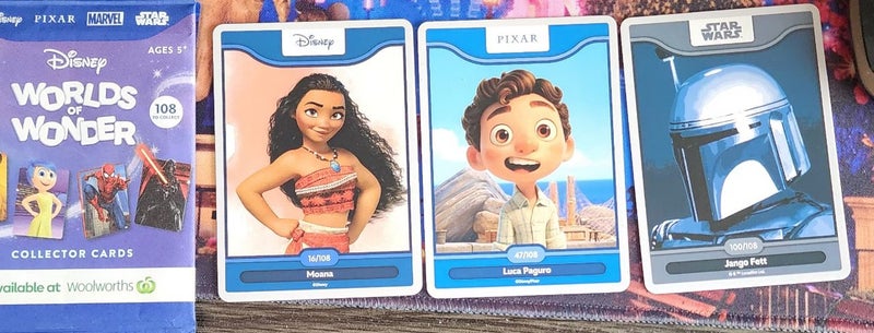 Woolworths Disney World of wonder cards x3 Carousel 1