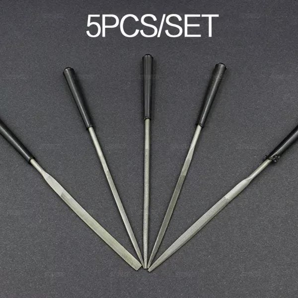 STONEGO 5/10Pcs Diamond Needle File Set DIY Wood Rasp Needle Jewelry Polishing Carousel 1