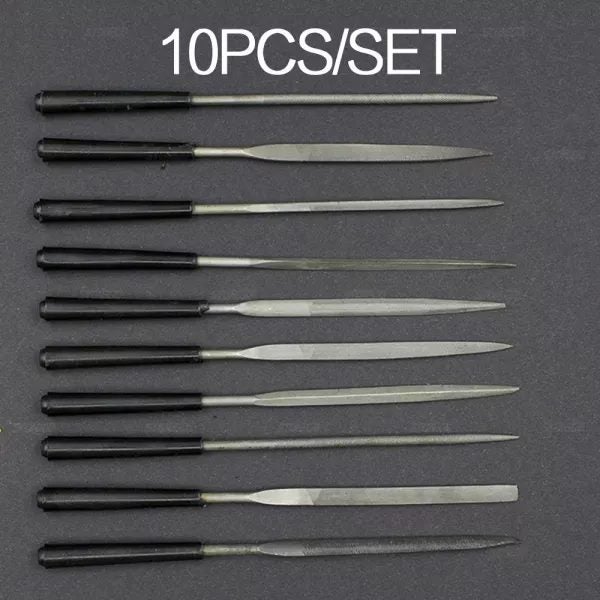 STONEGO 5/10Pcs Diamond Needle File Set DIY Wood Rasp Needle Jewelry Polishing Carousel 1