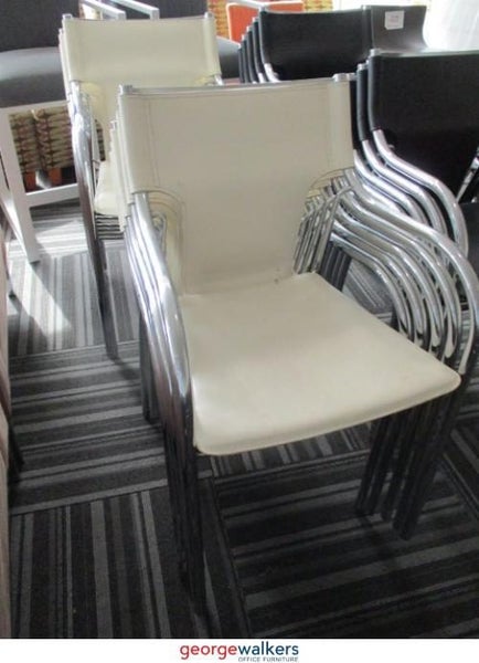 PR5408 - White Bolton Stackable Chair Carousel 1