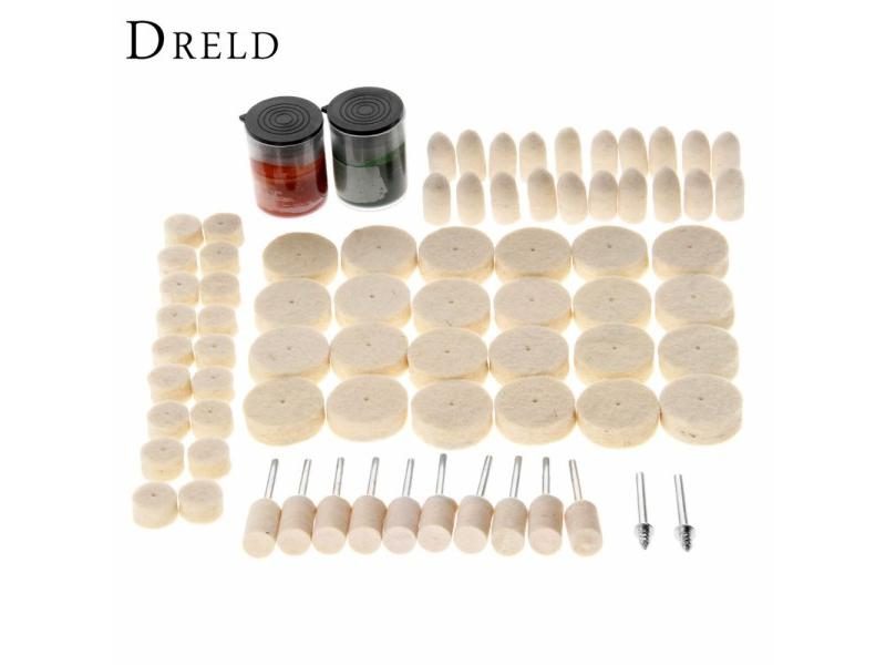 76Pcs Dremel Accessories Abrasive Soft Felt Ing Burr Polishing Pad Polishing Carousel 1