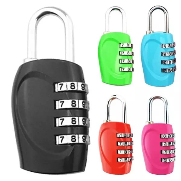 4 Dial Digit Password Lock Combination Suitcase Luggage Metal Code Password Carousel 2
