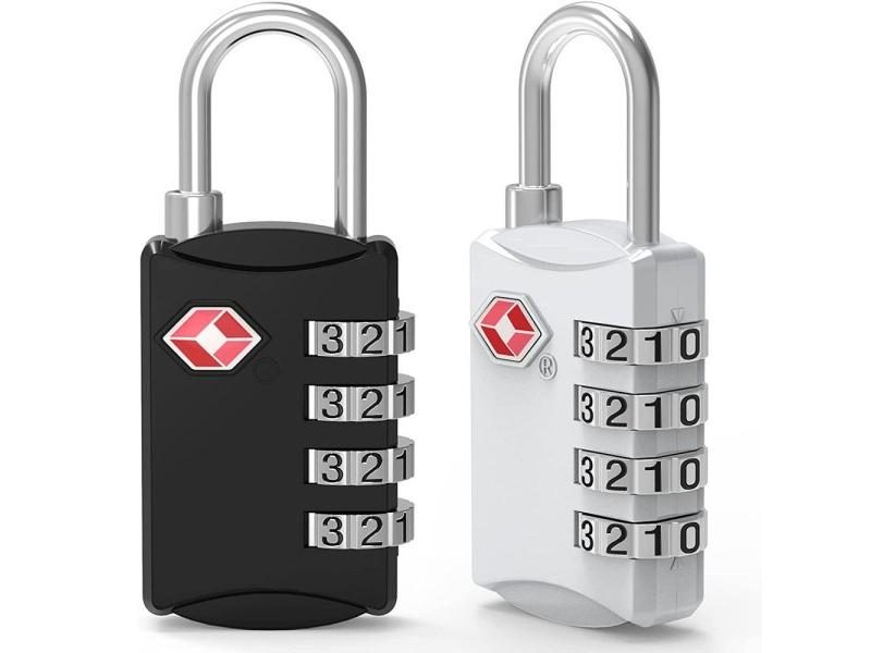 1Pc Security TSA Customs 3/4 Digit Combination Lock Anti-Theft Password Padlock Carousel 2