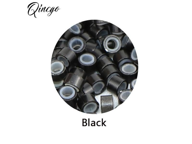 Silicone Micro Link Rings Beads Silicone-lined 200Pcs Standard Micro-Links For Carousel 1
