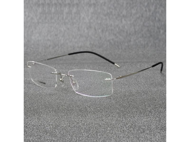 Rimless Titanium Eyeglasses Frame With Lightweight Flexible Titanium Alloy Carousel 2