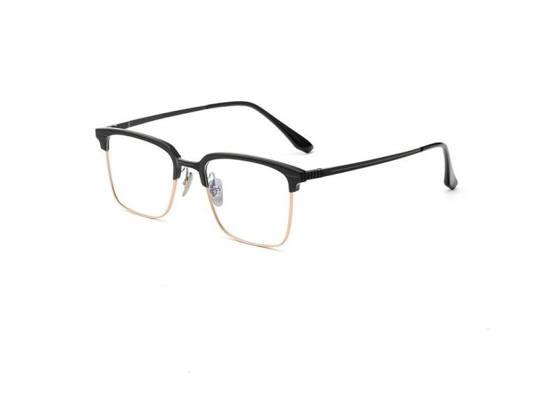 YIMARUILI Ultra Light Small Square Pure Titanium Business Glasses Frame Men Carousel 1