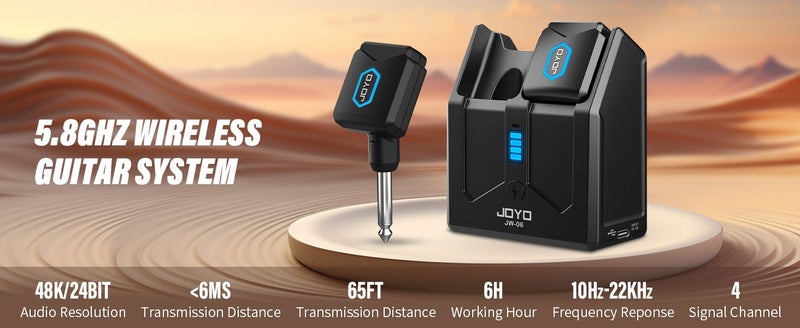 Wireless Guitar System 5.8GHz Wireless Guitar Transmitter Receiver with Charging Carousel 1