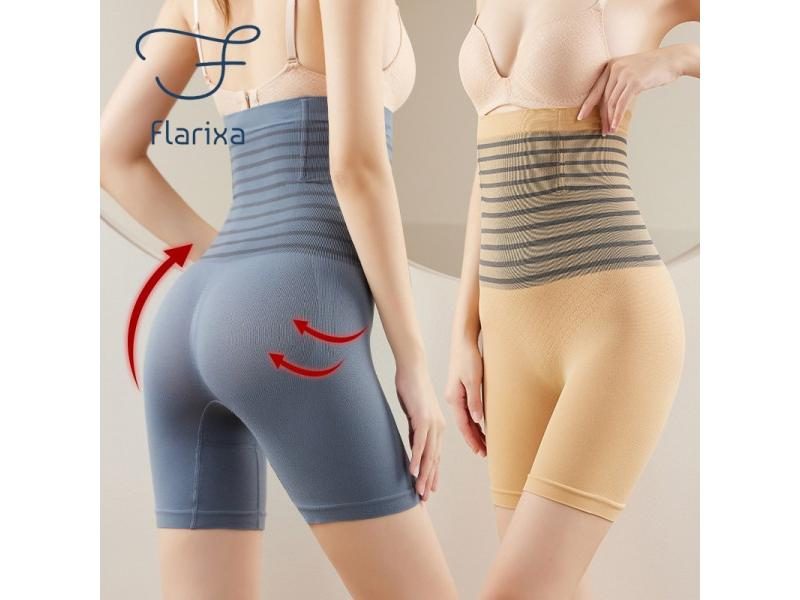 Flarixa High Waist Flat Belly Panties Plus Size Seamless Women's Shorts Body Carousel 2