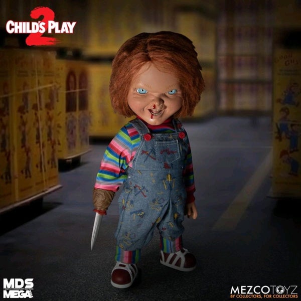 Mezco Toyz Child's Play 2: Menacing Chucky Mega Figure - 15 Inch Carousel 1