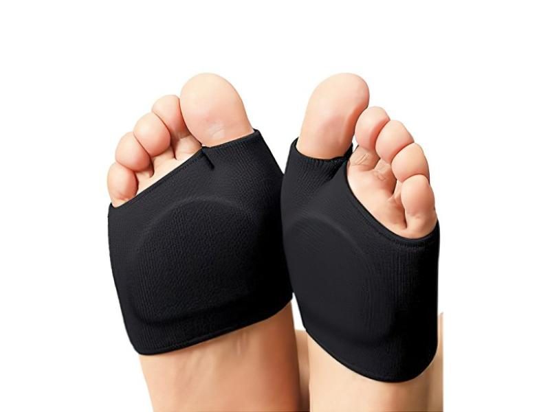 2PCS Silicone Metatarsal Sleeve Pads Half Toe Bunion Sole Forefoot Gel Pads Carousel 1