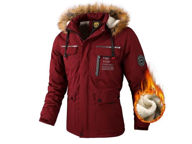 Fashion Men Casual Windbreaker Jacket Hooded Jacket Man Waterproof Outdoor Soft Carousel 1