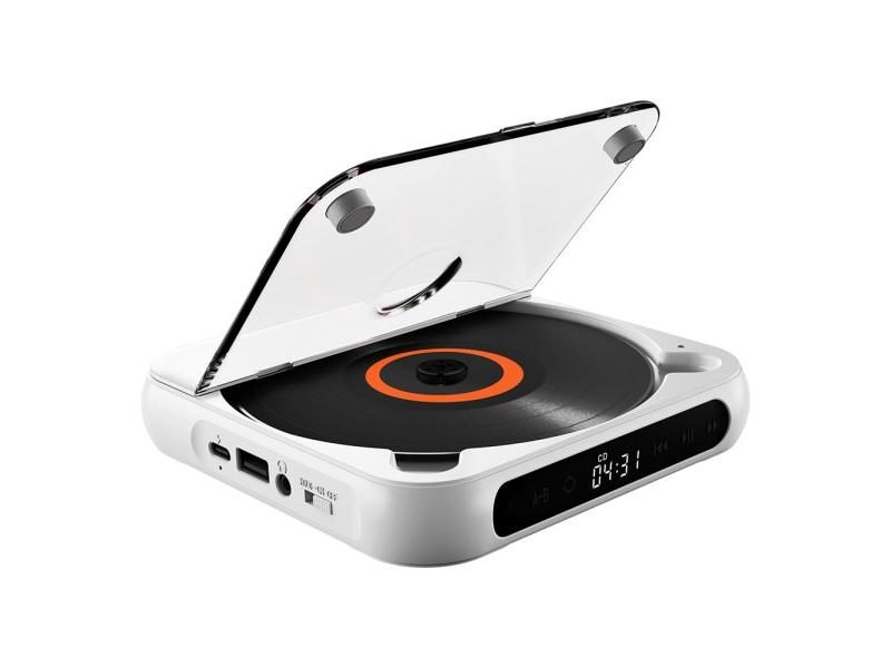 Bluetooth-Compatible CD Player USB AUX Playback Car CD Player 1200 MAh Battery Carousel 1