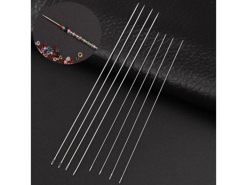 30PCS Metal Beading Needles For Beads 40/55/80/100/120MM Jewelry Bracelet Carousel 2