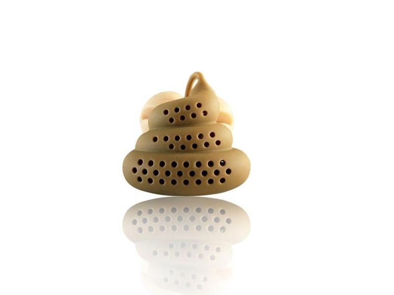 Tea Strainer Filter Funny Design Creative Poo Shaped Silicone Reusable Diffuser Carousel 1