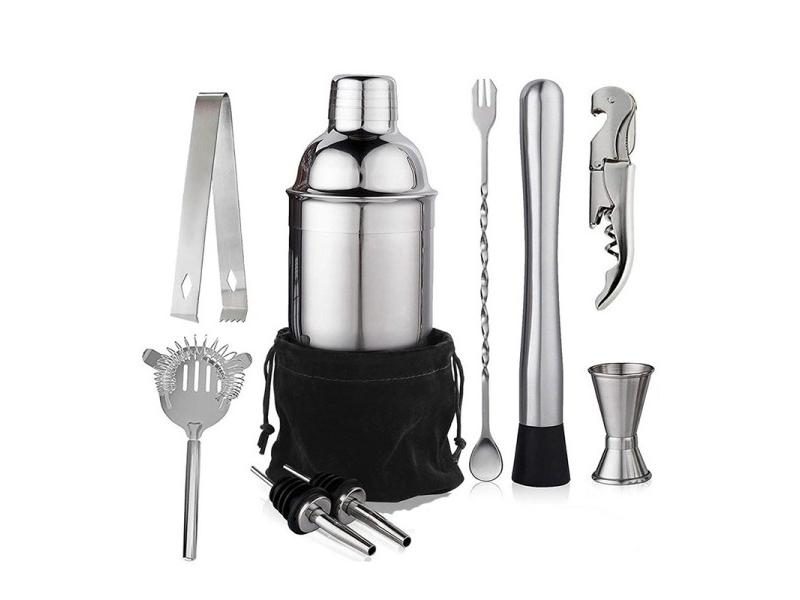 6 7 10pcs Stainless Steel Bartender Kit With Storage Bag Carousel 2
