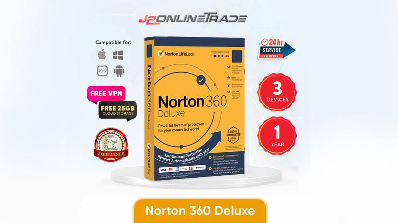 Norton 360 Renewal - Norton 360 Deluxe 3 Device 1 Year + VPN and Cloud Storage Carousel 1
