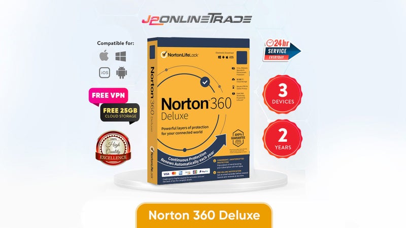 Norton 360 Renewal - Norton 360 Deluxe 3 Device 2 Year + VPN and Cloud Storage Carousel 1