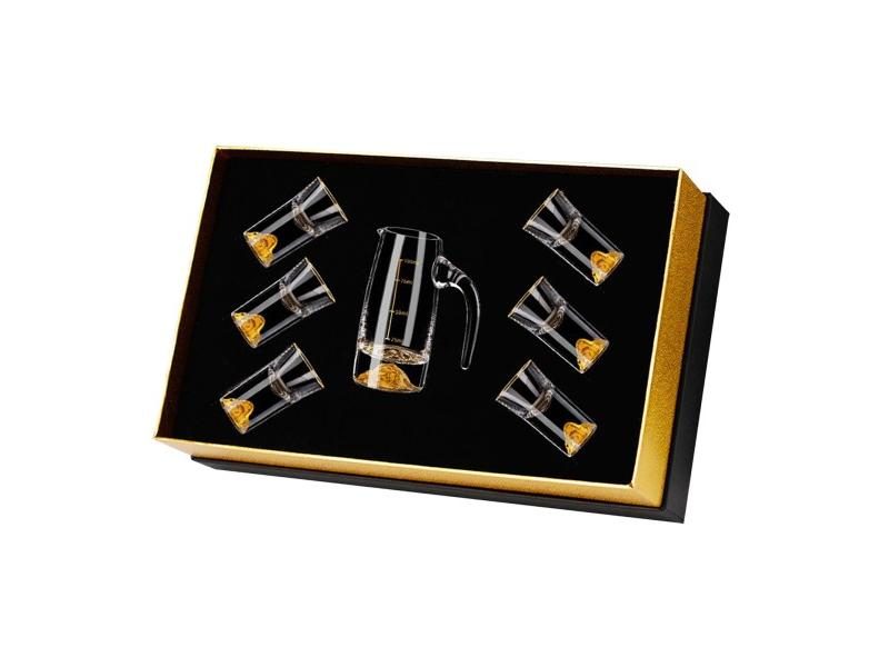 Wine Glass Set With Pourer Household Wine Dispenser Flagon Shot Glass Bar Sets Carousel 1