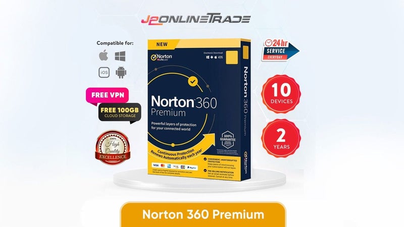 Norton 360 Renewal - Norton 360 Premium 10 Device 2 Year + VPN and Cloud Storage Carousel 1
