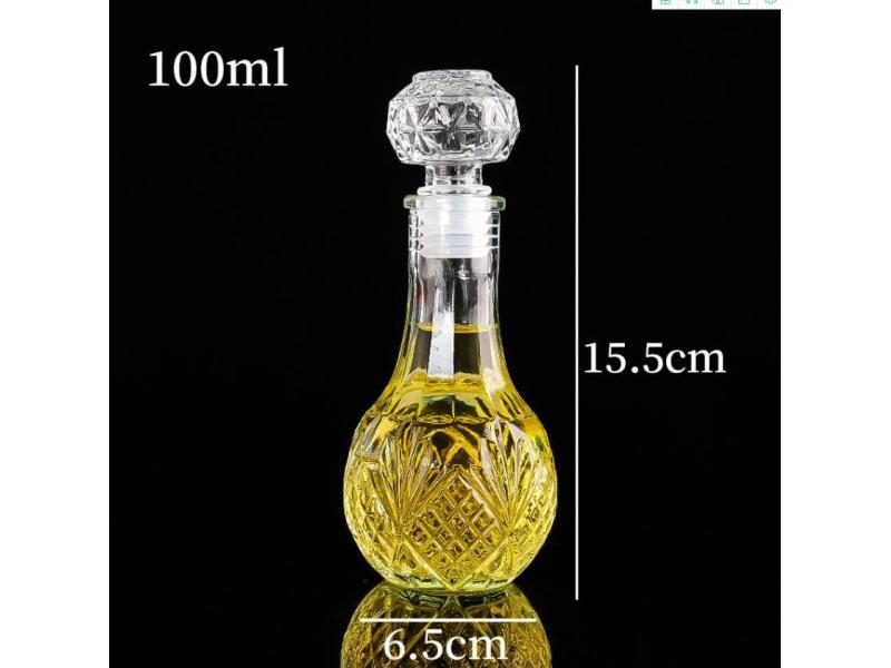 1 Pcs 50ml/100ml Mini Spirit Whisky Wine Bottle With Screw Cap Carousel 1