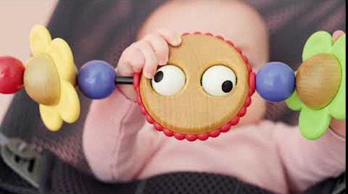 BabyBjorn: Googly Eyes Toy for Bouncer - Black / White Carousel 5