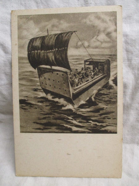 The Barge from Crette NZ Postcard By Peter MacIntyre .... PCD 1948 Carousel 1