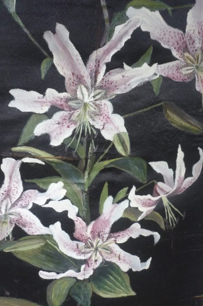 ANTIQUE PAINTED SILK WALL HANGING Carousel 2