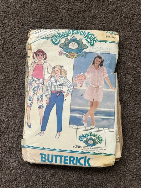 Vintage 1985 Cabbage Patch Kids - Butterick Pattern 3258 (PING/AFTERPAY) Carousel 1