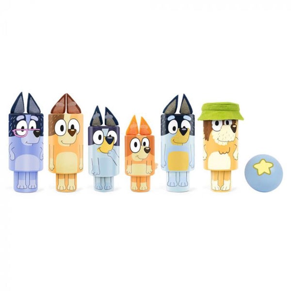 Bluey Wooden Character Skittles - 48.5cm Carousel 1