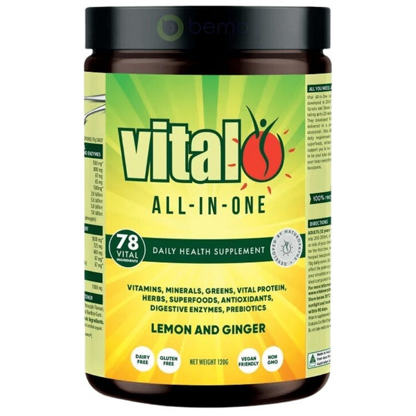 Vital, All in One, Lemon & Ginger, 120g Carousel 1