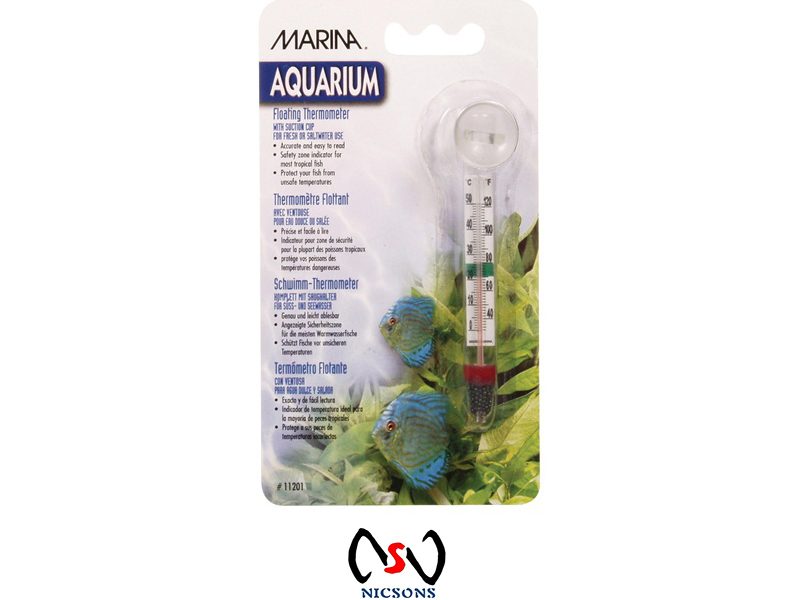 Marina Floating Thermometer with Suction Cup - Celsius and Fahrenheit Carousel 1