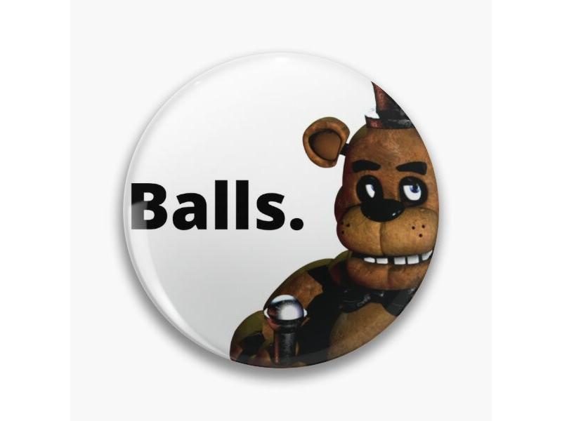 Balls Ft Freddy Fazbear Soft Button Pin Funny Clothes Lover Cute Brooch Jewelry Carousel 1