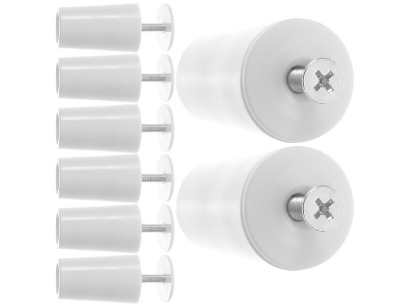 8 Pcs White Blind Stopper Blinds Stops Door Window Screening Stoppers Man Carousel 1