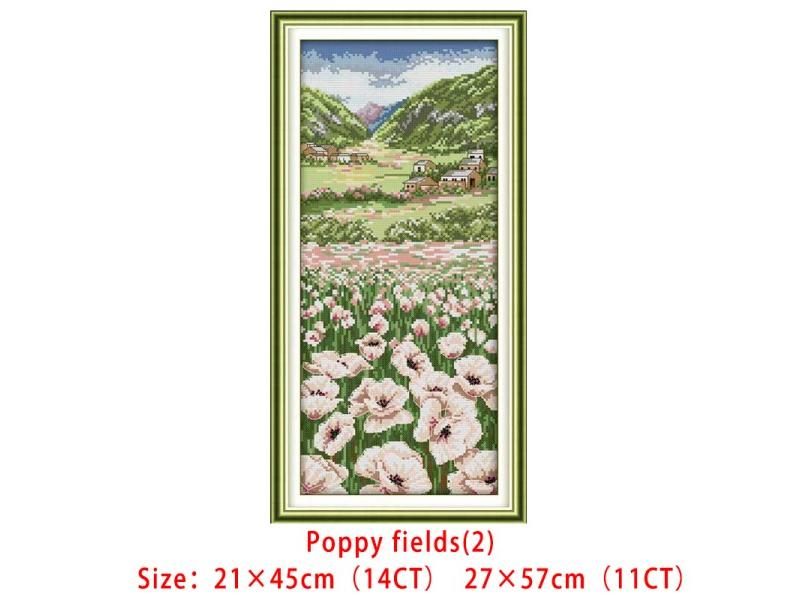 Lavender Champaign Painting Cross Stitch Kits Embroidery Cross Set Chinese Carousel 1