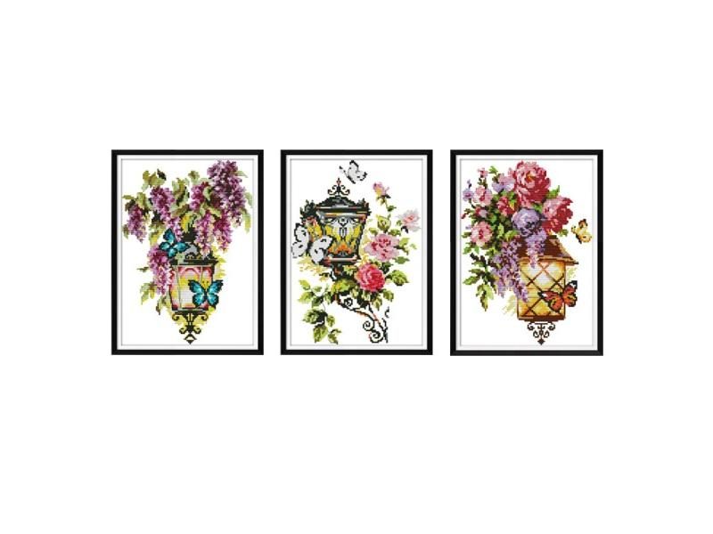Joy Sunday 14ct Aida Fabric Cross Stitch With DMC Floss 11ct DIY Carousel 2