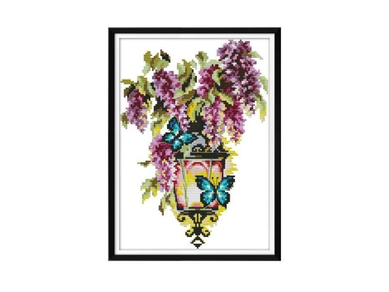Joy Sunday 14ct Aida Fabric Cross Stitch With DMC Floss 11ct DIY Carousel 1