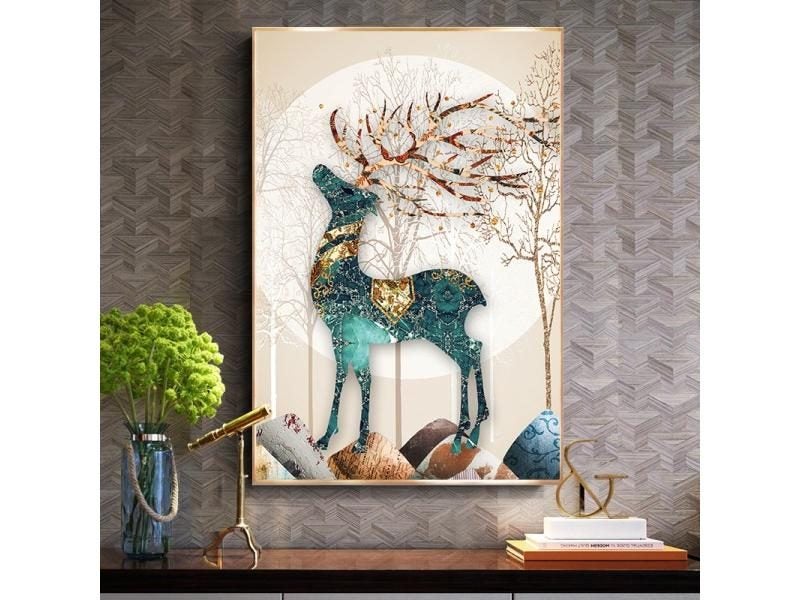 Needlework DIY Printed Patterns Deer Cross Stitch Sets For Embroidery Kit Full Carousel 2