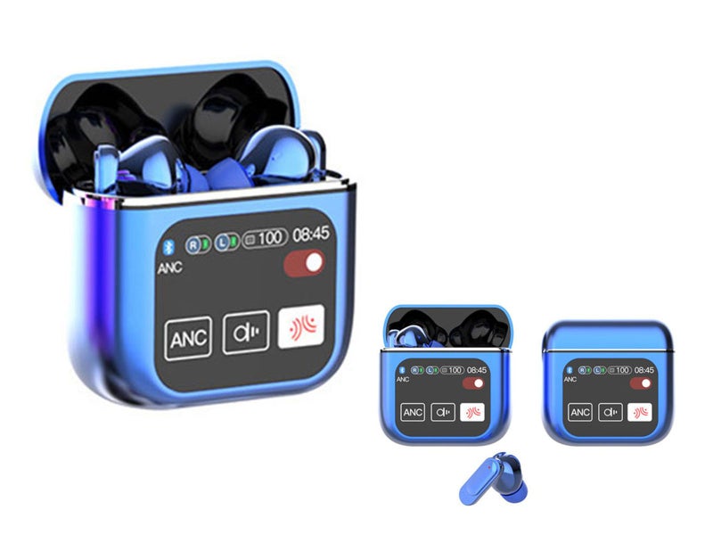 Bluetooth 5.4 Wireless Earbuds In Ear Headphones with Smart Charging Case Blue Carousel 1