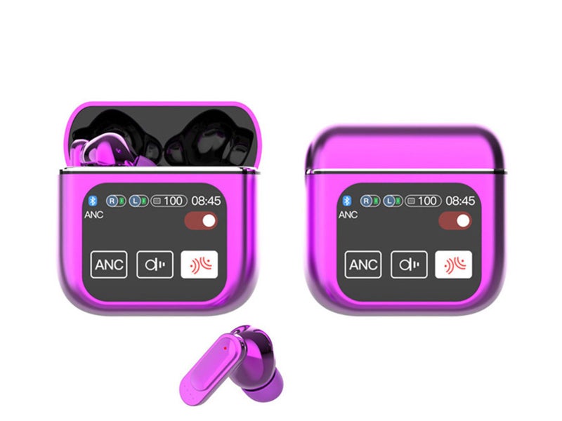 Bluetooth 5.4 Wireless Earbuds In Ear Headphones with Smart Charging Case Purple Carousel 3
