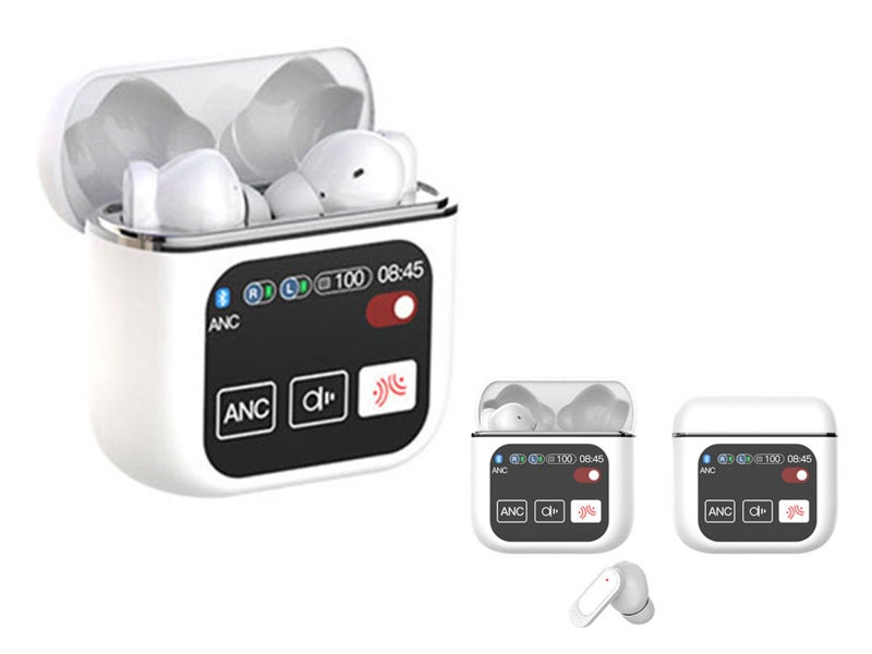 Bluetooth 5.4 Wireless Earbuds In Ear Headphones with Smart Charging Case White Carousel 1
