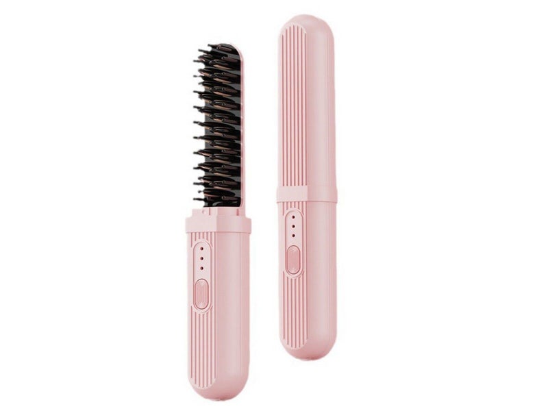 2 Electric Curler Lazy Comb Hot Flat Artifact Hair Straightener Brushes Carousel 1