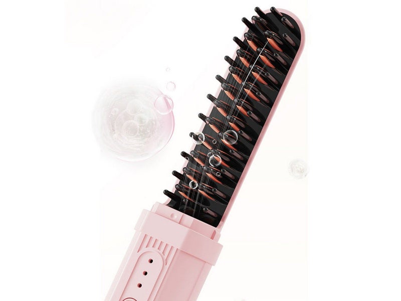 2 Electric Curler Lazy Comb Hot Flat Artifact Hair Straightener Brushes Carousel 2