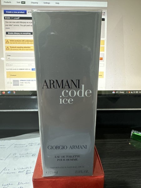 ARMANI CODE ICE POUR HOMME GIORGIO ARMANI EAU DE TOILETTE 75 MLS ***SEALED*** Carousel 1