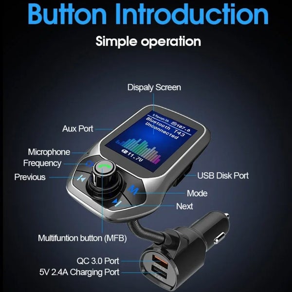 PTN New FM Transmitter for Car Radio Adapter Sale Sale Carousel 12