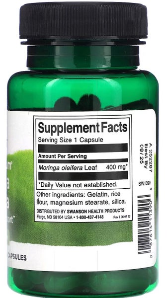 MORINGA OLEIFERA FULL SPECTRUM 400 MG 60 CAPS - BB0128 Carousel 2