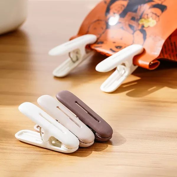 12Pcs Pack Plastic Laundry Clips With Hanging Rope For Towels Socks Carousel 2