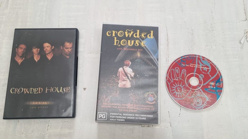 Crowded House Bulk Photo,Video, DVD and CD Carousel 1